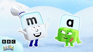 ⛄ Let it Snow  Winter Reading 📖  Reading for Kids  officialalphablocks [upl. by Ernald277]