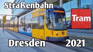 Tram Dresden  Straßenbahn Dresden 2021  DVB 2021 [upl. by Gabi132]