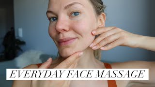 Easy 10 Minute Everyday Full Face Massage [upl. by Aivatco]