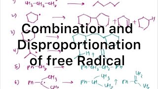 Combination and Disproportion of Free Radical I Alkane I Class 11 [upl. by Nilyahs]