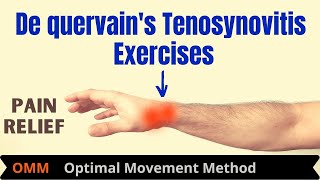 De quervains Tenosynovitis  Relieve wrist amp thumb pain [upl. by Allehcim527]