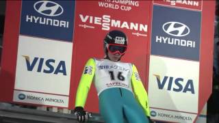 Sorin Iulian Pitea  Ski Jumping  2014 Sapporo 1st Round wind delays included [upl. by Jak656]