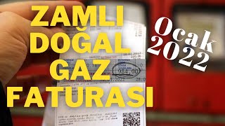 Ocak 2022 Doğal Gaz Faturası 1000 TL [upl. by Hgielrac331]