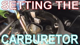 VW Golf Carburetor Adjustments Setting Fast Idle amp Choke on Pierburg 2E2 Carb [upl. by Airdnaxela]