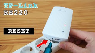 TPLink RE220 WiFi Extender Dual Band • Factory reset [upl. by Oriole]