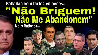 SABADÃO BOLSONARO VÊ SUAS quotRATAZANASquot SE MORDENDO GENERAIS EM CONFLITO GONET DESMEMBRAR É OPÇÃO [upl. by Helaina]