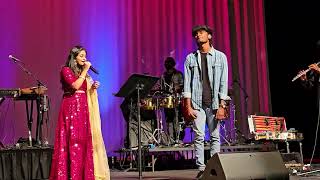 Azhagiya Thamizh Magan Ivan  John amp Jeevitha  Karthik Devaraj Live [upl. by Airenahs]