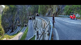 La Grande guerra e il passo San Boldo in Vespa  World War I amp San Boldo pass by Vespa [upl. by Leinahtan]