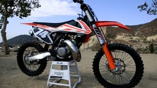 First Ride 2017 KTM 125SX 2 stroke  Motocross Action Magazine [upl. by Bosch]