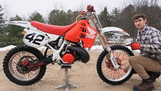 800 Honda Cr250 Dirt Bike Rare 1989 Survivor [upl. by Ciardap]