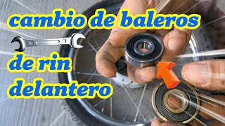 cambio de baleros de rin delantero de moto Honda cargo gl 150 [upl. by Kamin]