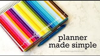 Simple Planner Organization  Erin Condren [upl. by Accisej916]