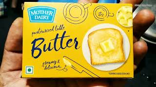 Mother Dairy Butter Review  Mother Dairy Butter Taste Test  Mother Dairy Pasteurized Table Butter [upl. by Ilesara]