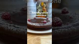 Fondant chocolatmascarpone food recipe trendingshorts dessert cooking easyrecipe foodie [upl. by Aivad]