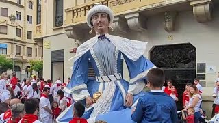 Gigantes de Pamplona San Fermín 2022 Iruñeko erraldoiak [upl. by Steel]