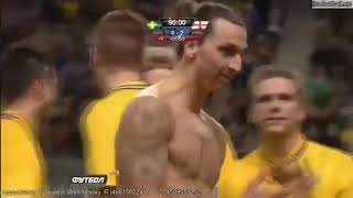 ⚽️ Zlatan Ibrahimovic  le retourné acrobatique le plus incroyable  Suède  Angleterre 👑 [upl. by Aromat951]