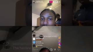 Kid Raps on Double Lz OFB Live Instagram Hard Freestyle [upl. by Hsirehc]