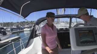 2008 Hunter 44 Deck Salon Current Owner Walkthrough For Sale by Ian Van Tuyl in CA [upl. by Annasor]