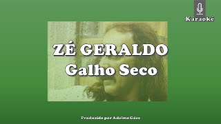 Zé Geraldo  Galho Seco Karaokê [upl. by Nirtiak]