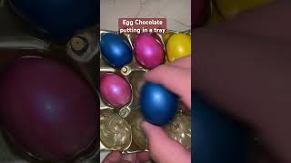 Egg Chocolateputting in a tray egg chocolate chocolate sound shorts [upl. by Marys]