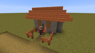 How to build a Minecraft Village WeaponsmithBlacksmith 1 114 savanna [upl. by Molloy]