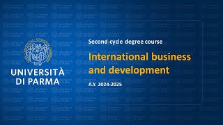 Secondcycle degree in International business and development  ay 202425 [upl. by Genni]