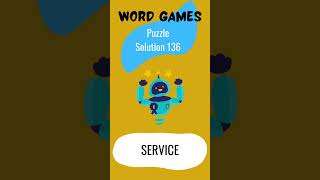 Word game puzzle solution 136 [upl. by Yemaj111]