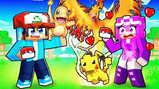 Having a OP POKEMON BATTLE vs My CRUSH in Minecraft [upl. by Nyar]