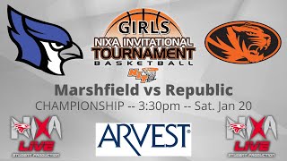 2024 Girls Nixa Invitational 🏆 CHAMPIONSHIP 🏆 Marshfield vs Republic [upl. by Jankell]