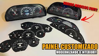 PAINEL DE INSTRUMENTOS CUSTOMIZADO PARA VÁRIOS MODELOS FIAT  ACETATO MODERNIZADO ÚNICO  ANIMAL [upl. by Adilem]