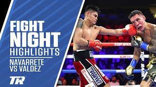 Navarrete Outslugs amp Outlast Valdez to Retain Title In Instant Classic  FIGHT HIGHLIGHTS [upl. by Leuqer278]