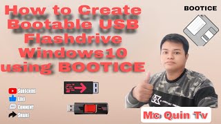 How to Create Bootable USB Flashdrive Windows 10 Using BOOTICE [upl. by Eronel235]