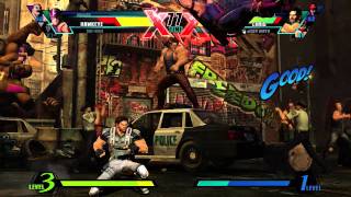 Ultimate Marvel vs Capcom 3 Gameplay  Hawkeye vs Strider [upl. by Nhguaval]