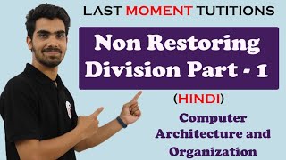 Non Restoring Division Part 01 in Hindi  COA  Computer Organization and Architecture Lectures [upl. by Korb]