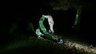 using a tarp as a ground sheet on a tent Dartmoor 22nd Jan 2023 [upl. by Abana445]