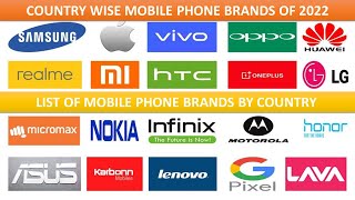 Mobile Phone Brands by Country  Latest Comparison 2022 [upl. by Theresina]