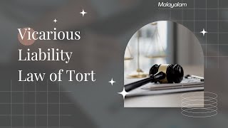 vicarious liability  Law of Tort  Case laws  Malayalam [upl. by Dazhahs]