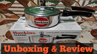 Hawkins Classic Aluminium Inner Lid Pressure Cooker 2 Litre 🧑‍🍳 Unboxing amp Review [upl. by Adnam207]