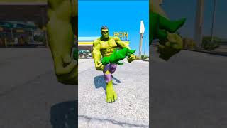 Hulk Saves Baby Hulk reels gta5 shorts indianbikedriving3d [upl. by Elysia]