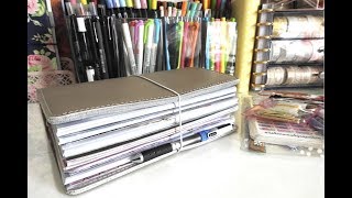 Travelers Notebook Flip Through  Planner Flip Through  Beginner Travelers Notebook Setup [upl. by Aba]