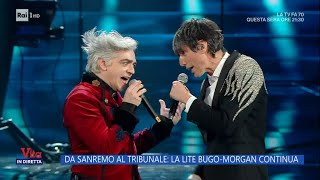 Da Sanremo al tribunale la lite BugoMorgan continua  La Vita in diretta  28022024 [upl. by Akeret277]