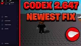 NEW Codex Executor Fixed V2647  ROBLOX Byfron Bypass Latest Updated Version [upl. by Adnohsak]