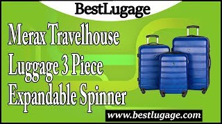 Merax Travelhouse Luggage 3 Piece Expandable Spinner Set Review [upl. by Enenaj]