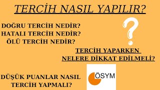 TERCÄ°H NASIL YAPILIR DOÄRU TERCÄ°H NASIL YAPILIR TERCÄ°H HATASI YAPMAMAK Ä°Ã‡Ä°N MUTLAKA Ä°ZLE [upl. by Ennayd]