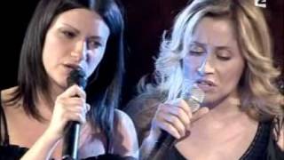 Lara Fabian amp Laura Pausini  La Solitudine  Lyrics [upl. by Idnyl]