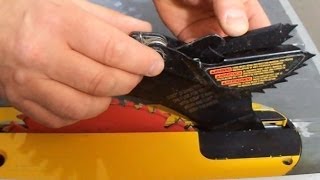 Dewalt DW745 How to Install the AntiKickback and Blade Guard Assembly Tips Mryoucandoityourself [upl. by Martyn]