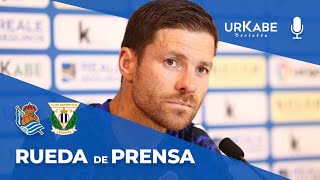 RUEDA DE PRENSA  Xabi Alonso quotSin límitesquot  Real Sociedad B  CD Leganés [upl. by Alletnahs]