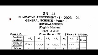 Ap 9th Class sa1 💯💯💯 Real💯 Science 🥳Question Paper 202324  9th Class sa1 PS amp NS Real Paper [upl. by Amethist]