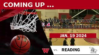 WHS Varsity Boys Basketball vs Reading High School 11924 [upl. by Clementis]