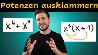 Potenzen ausklammern Erklärung mit Beispielen [upl. by Randa]